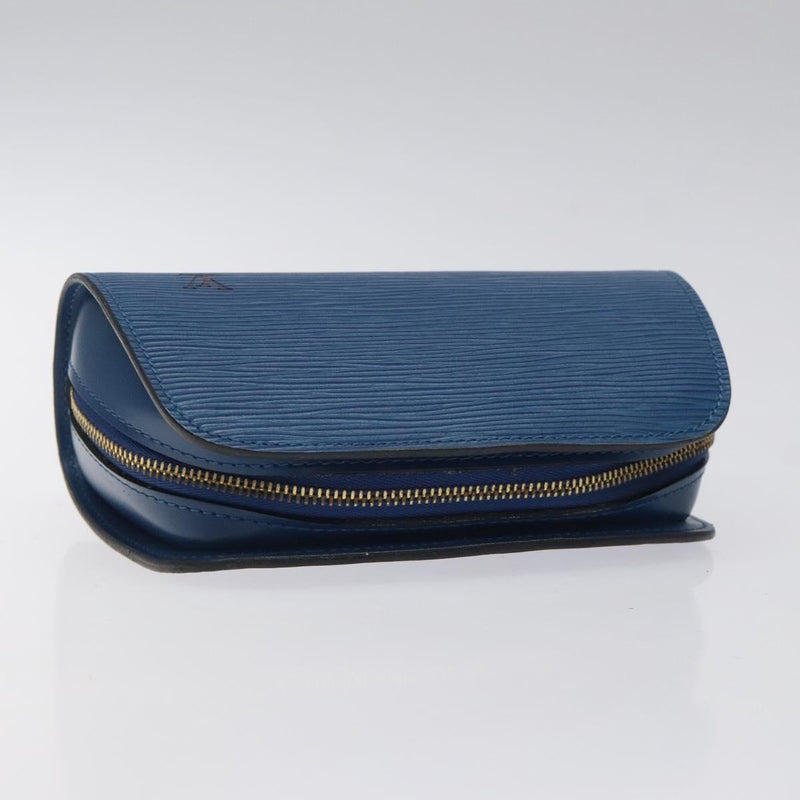 LOUIS VUITTON Epi Dauphine PM Pouch Blue M48445 LV Auth 121537