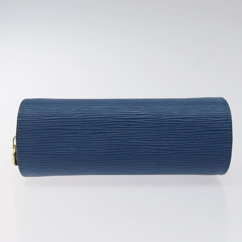 LOUIS VUITTON Epi Dauphine PM Pouch Blue M48445 LV Auth 121537