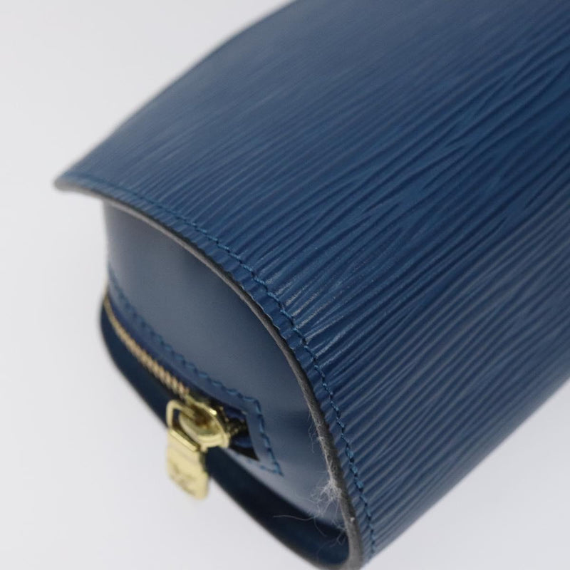 LOUIS VUITTON Epi Dauphine PM Pouch Blue M48445 LV Auth 121537