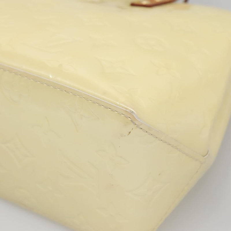 LOUIS VUITTON Monogram Vernis Reade PM Hand Bag Perle M91336 LV Auth 121539