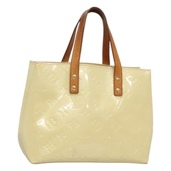 LOUIS VUITTON Monogram Vernis Reade PM Hand Bag Perle M91336 LV Auth 121539