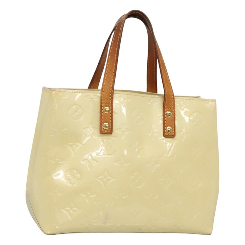 LOUIS VUITTON Monogram Vernis Reade PM Hand Bag Perle M91336 LV Auth 121539
