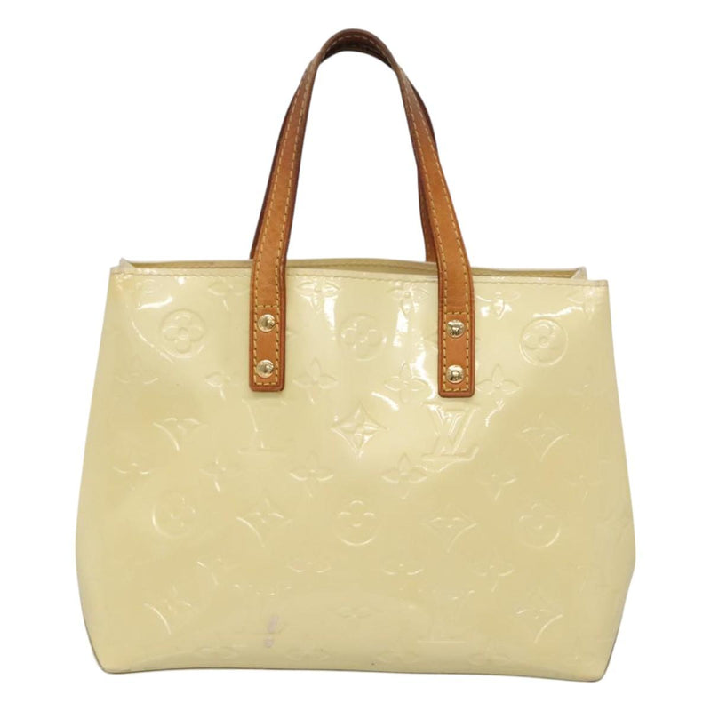 LOUIS VUITTON Monogram Vernis Reade PM Hand Bag Perle M91336 LV Auth 121539