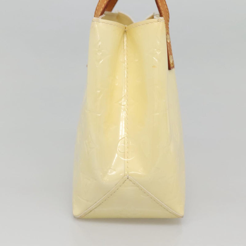 LOUIS VUITTON Monogram Vernis Reade PM Hand Bag Perle M91336 LV Auth 121539