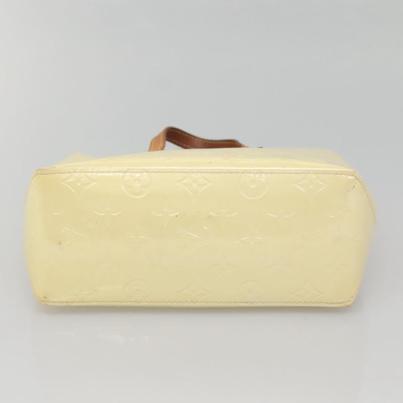 LOUIS VUITTON Monogram Vernis Reade PM Hand Bag Perle M91336 LV Auth 121539