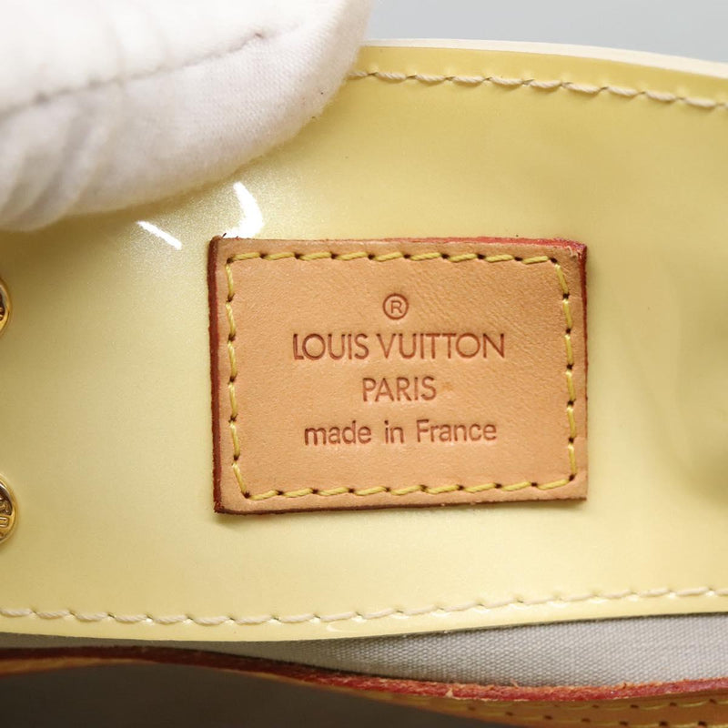 LOUIS VUITTON Monogram Vernis Reade PM Hand Bag Perle M91336 LV Auth 121540
