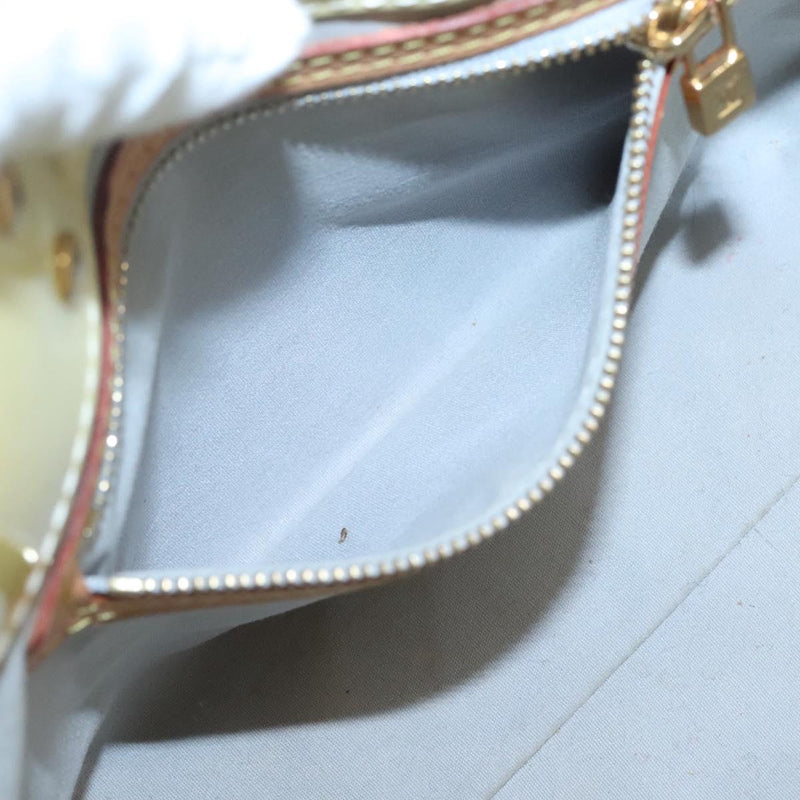 LOUIS VUITTON Monogram Vernis Reade PM Hand Bag Perle M91336 LV Auth 121540