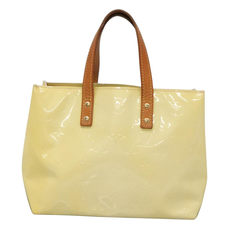 LOUIS VUITTON Monogram Vernis Reade PM Hand Bag Perle M91336 LV Auth 121540