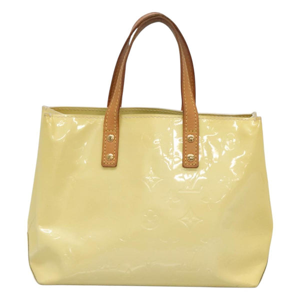 LOUIS VUITTON Monogram Vernis Reade PM Hand Bag Perle M91336 LV Auth 121540