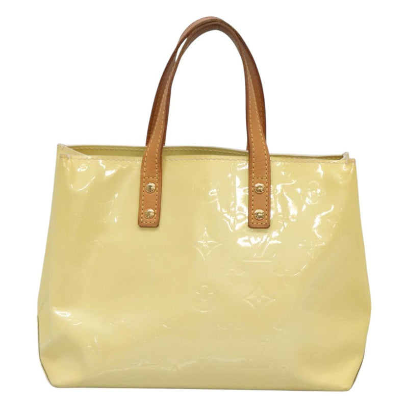 LOUIS VUITTON Monogram Vernis Reade PM Hand Bag Perle M91336 LV Auth 121540