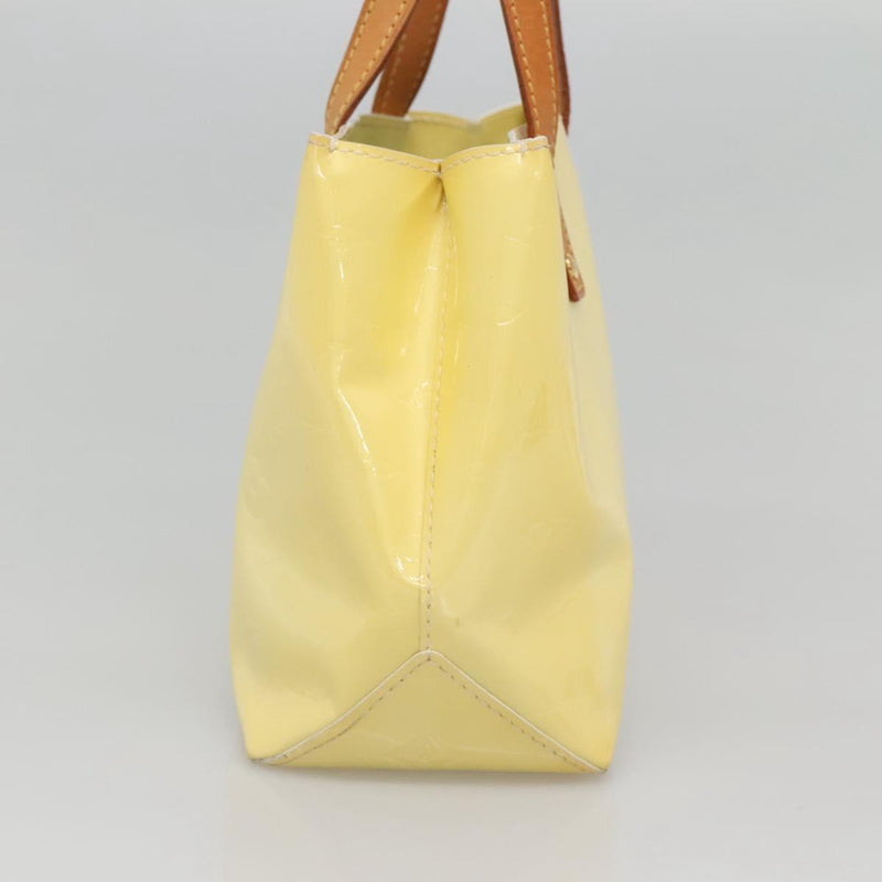 LOUIS VUITTON Monogram Vernis Reade PM Hand Bag Perle M91336 LV Auth 121540