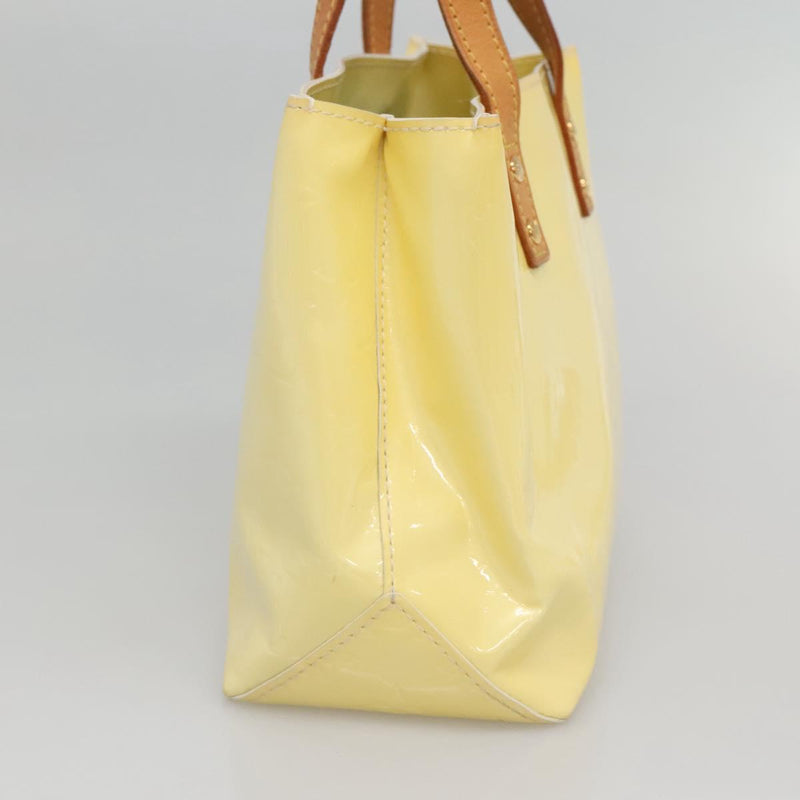 LOUIS VUITTON Monogram Vernis Reade PM Hand Bag Perle M91336 LV Auth 121540