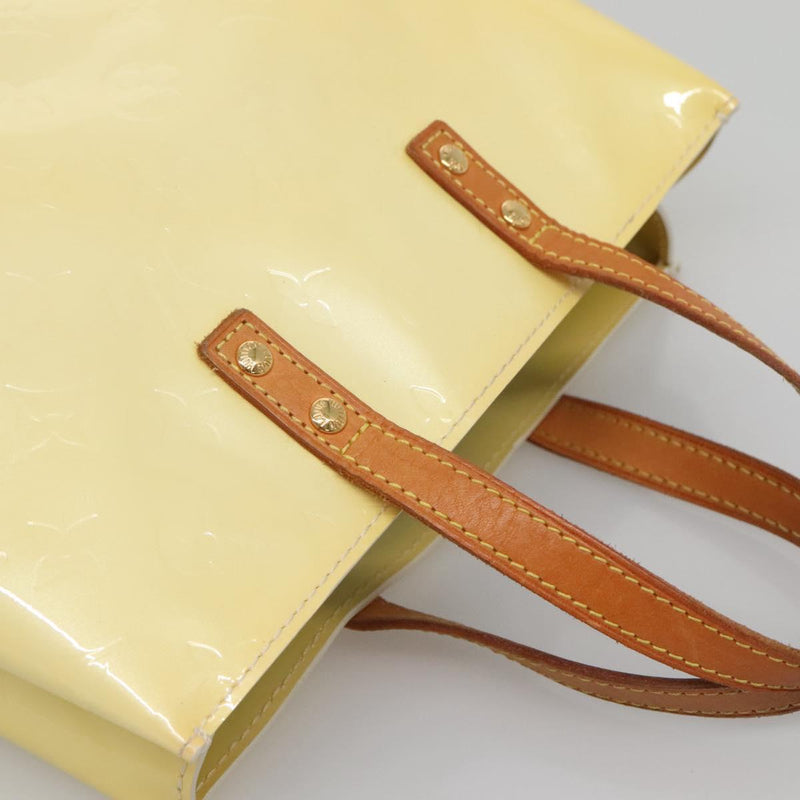 LOUIS VUITTON Monogram Vernis Reade PM Hand Bag Perle M91336 LV Auth 121540