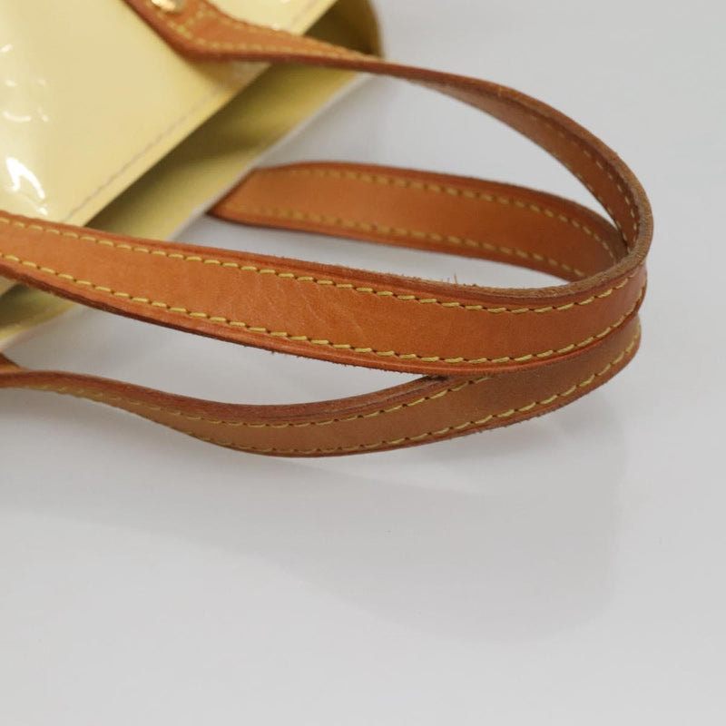 LOUIS VUITTON Monogram Vernis Reade PM Hand Bag Perle M91336 LV Auth 121540