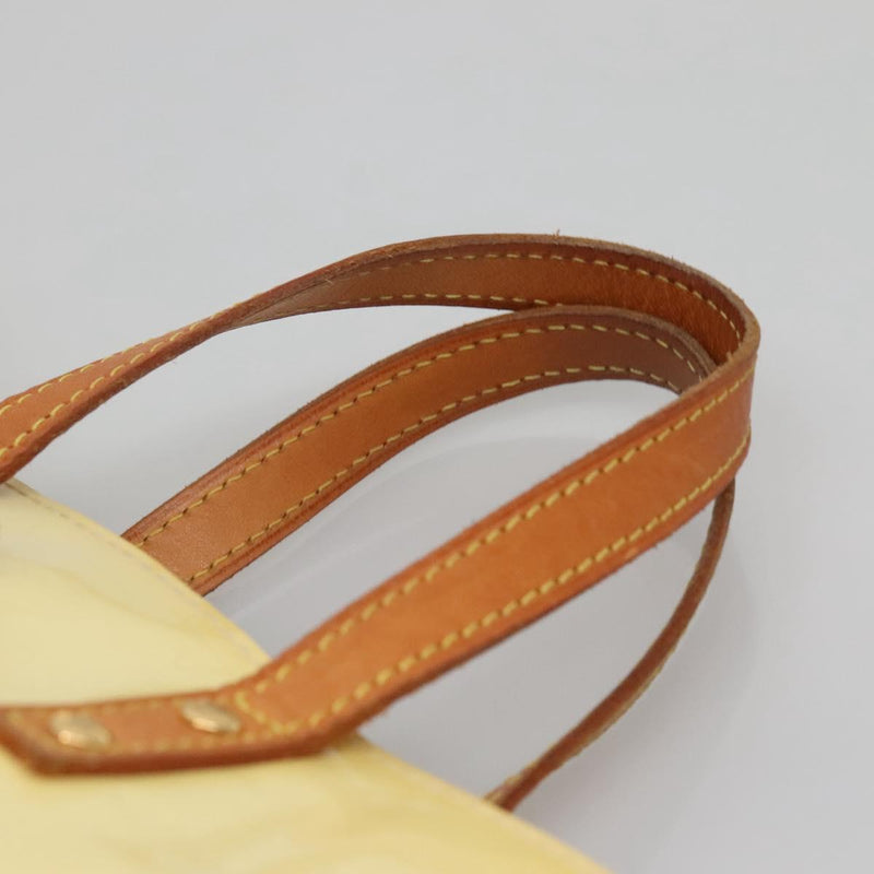 LOUIS VUITTON Monogram Vernis Reade PM Hand Bag Perle M91336 LV Auth 121540