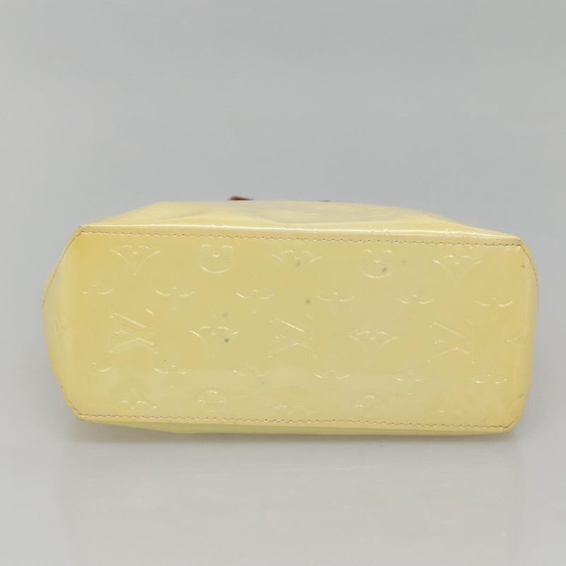 LOUIS VUITTON Monogram Vernis Reade PM Hand Bag Perle M91336 LV Auth 121540