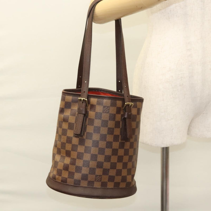 LOUIS VUITTON Damier Ebene Marais Shoulder Bag N42240 LV Auth 121567