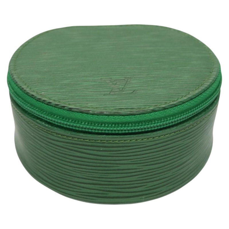 LOUIS VUITTON Epi Ecrin Bijoux 10 Jewelry Box Green M48214 LV Auth 121572