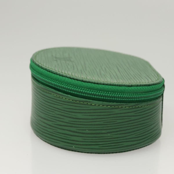 LOUIS VUITTON Epi Ecrin Bijoux 10 Jewelry Box Green M48214 LV Auth 121572