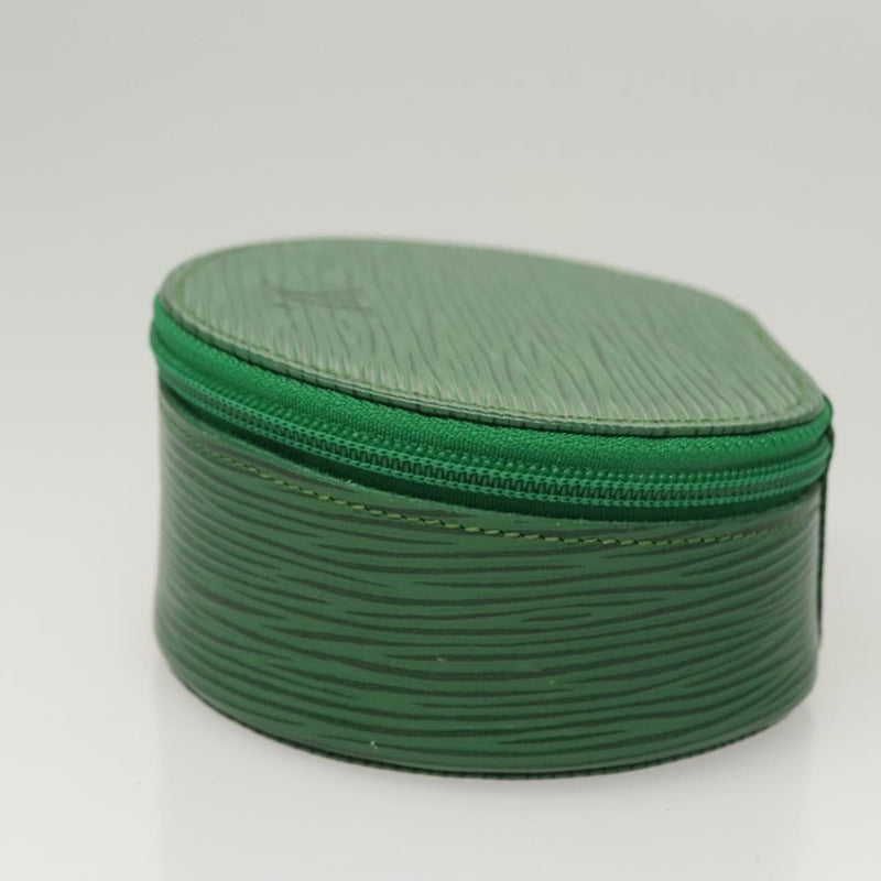 LOUIS VUITTON Epi Ecrin Bijoux 10 Jewelry Box Green M48214 LV Auth 121572