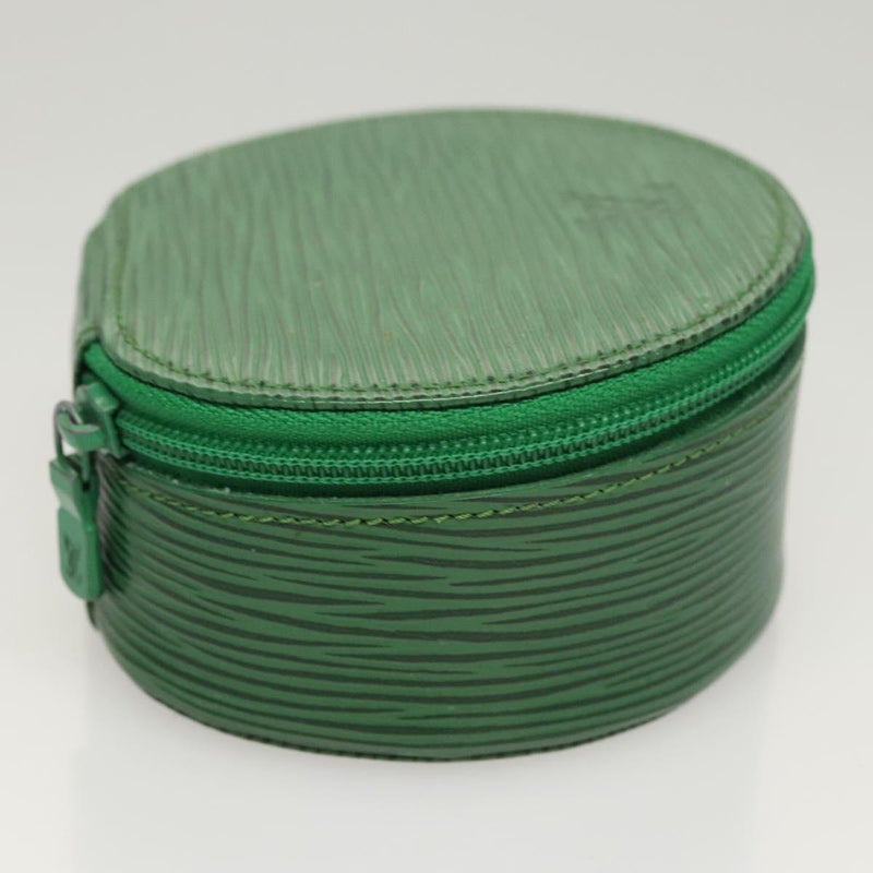 LOUIS VUITTON Epi Ecrin Bijoux 10 Jewelry Box Green M48214 LV Auth 121572