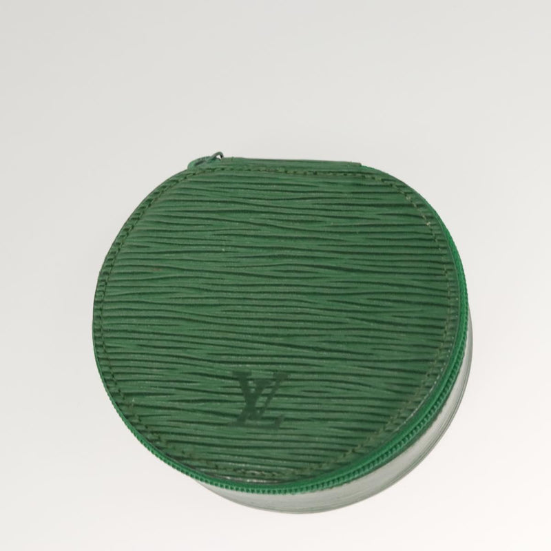 LOUIS VUITTON Epi Ecrin Bijoux 10 Jewelry Box Green M48214 LV Auth 121572