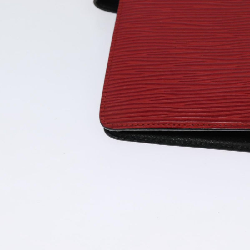 LOUIS VUITTON Epi Agenda MM Day Planner Cover Red R20047 LV Auth 121573