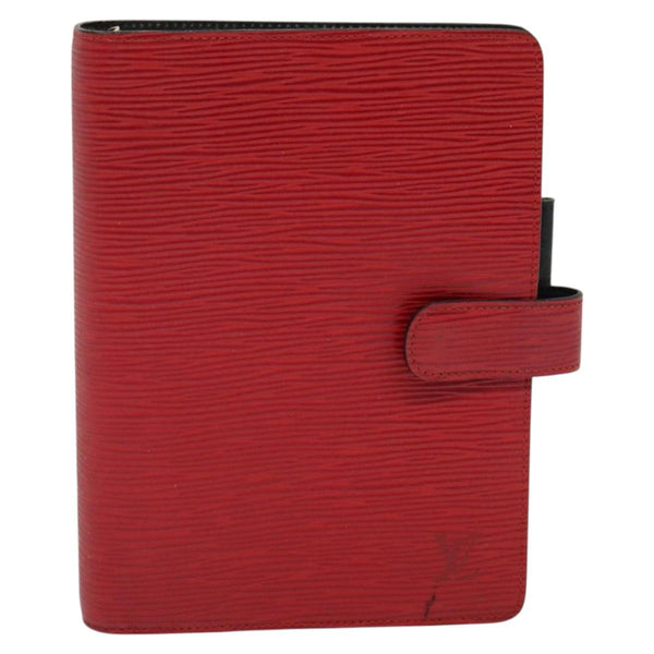 LOUIS VUITTON Epi Agenda MM Day Planner Cover Red R20047 LV Auth 121573