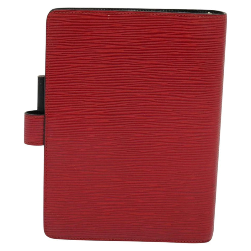 LOUIS VUITTON Epi Agenda MM Day Planner Cover Red R20047 LV Auth 121573