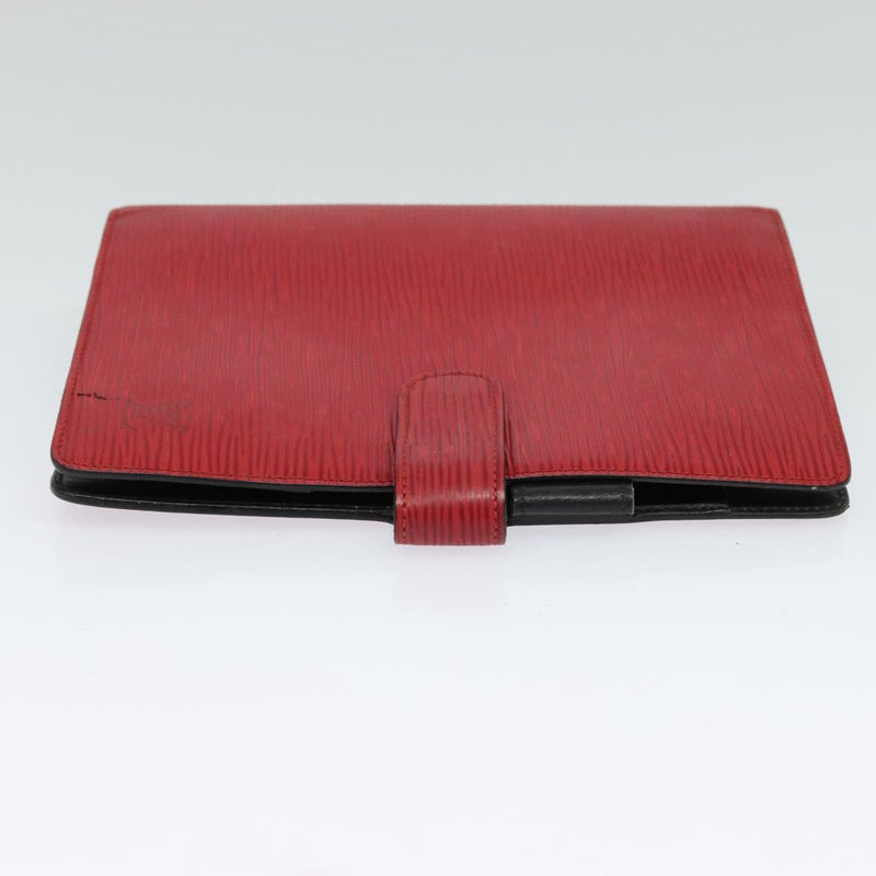 LOUIS VUITTON Epi Agenda MM Day Planner Cover Red R20047 LV Auth 121573
