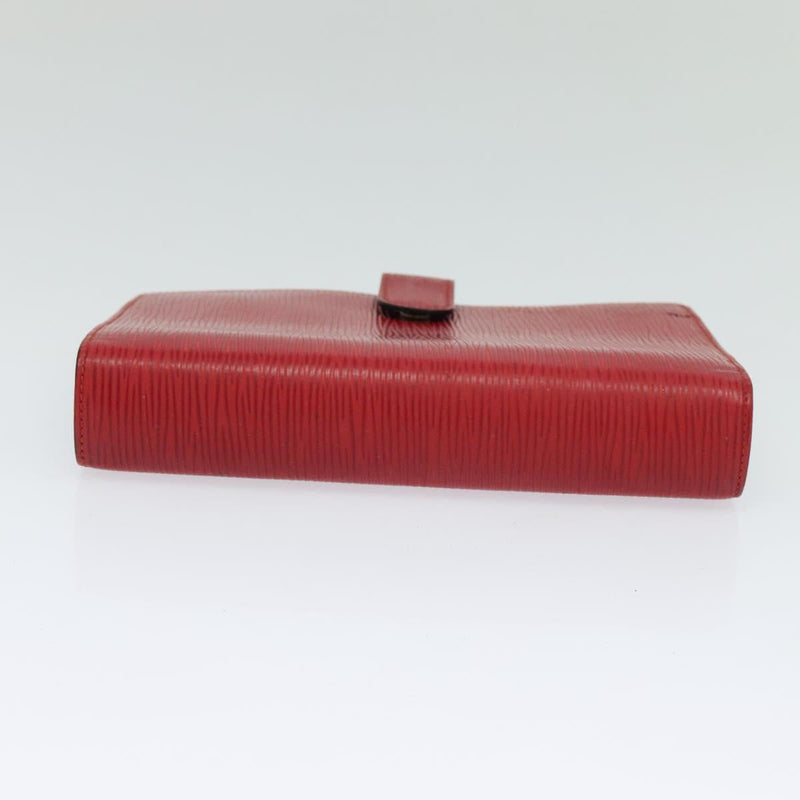 LOUIS VUITTON Epi Agenda MM Day Planner Cover Red R20047 LV Auth 121573