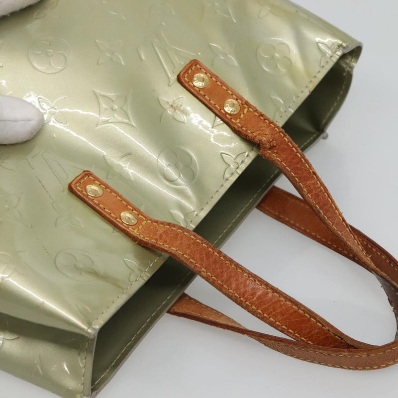 LOUIS VUITTON Monogram Vernis Reade PM Hand Bag Gris M91145 LV Auth 121575