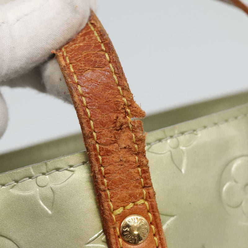 LOUIS VUITTON Monogram Vernis Reade PM Hand Bag Gris M91145 LV Auth 121575