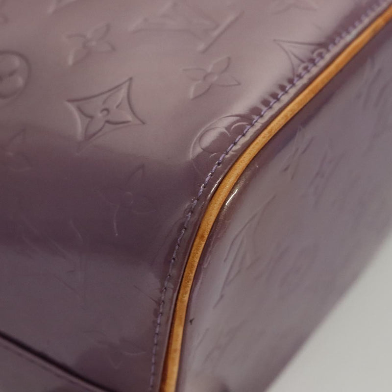 LOUIS VUITTON Monogram Vernis Houston Hand Bag Purple Viole M91093 Auth 121576