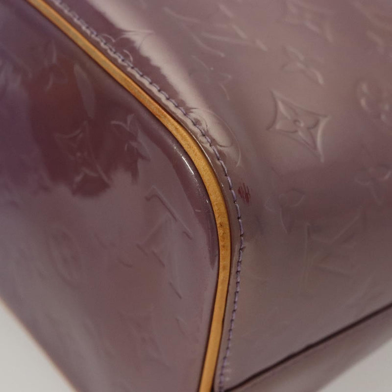 LOUIS VUITTON Monogram Vernis Houston Hand Bag Purple Viole M91093 Auth 121576
