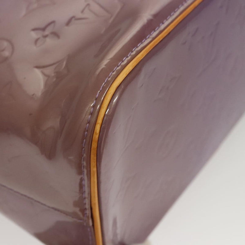 LOUIS VUITTON Monogram Vernis Houston Hand Bag Purple Viole M91093 Auth 121576