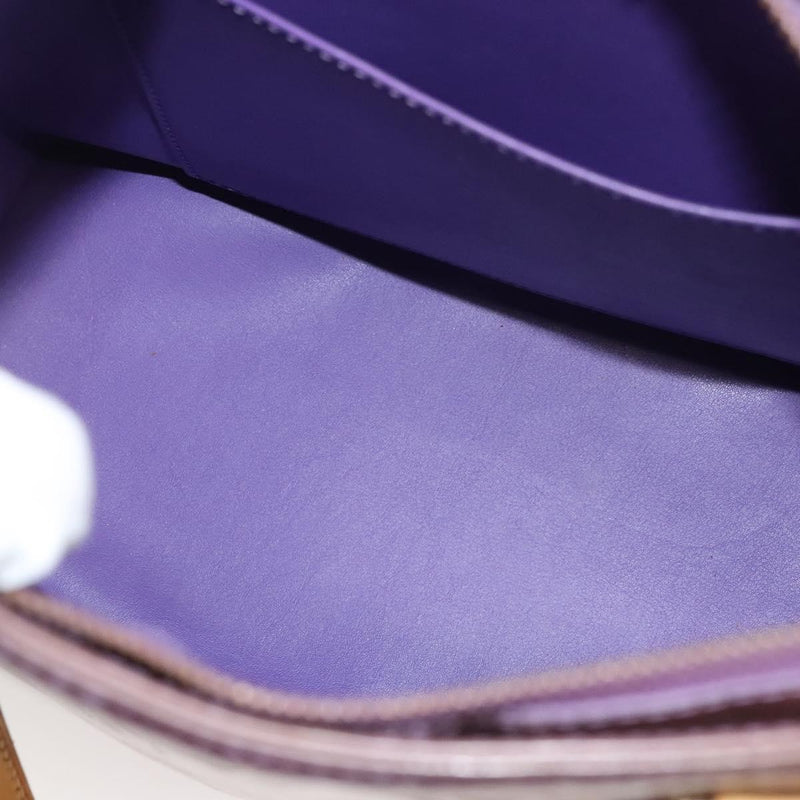 LOUIS VUITTON Monogram Vernis Houston Hand Bag Purple Viole M91093 Auth 121576