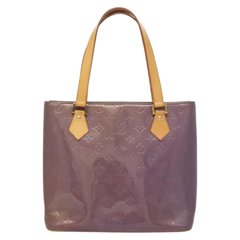 LOUIS VUITTON Monogram Vernis Houston Hand Bag Purple Viole M91093 Auth 121576