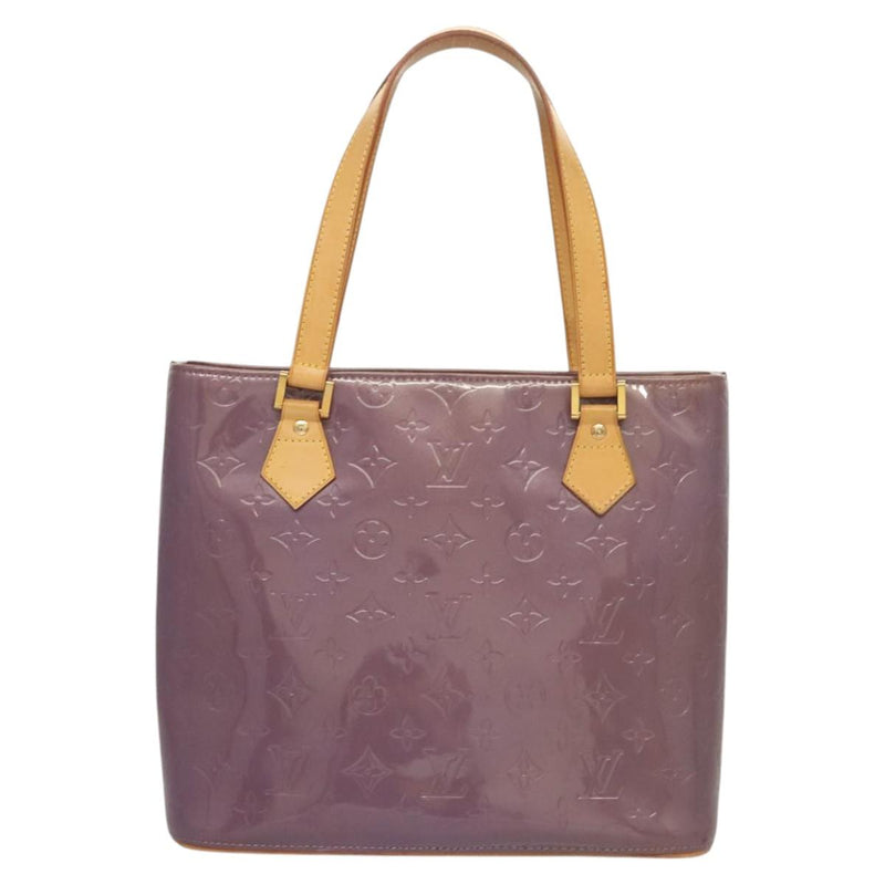LOUIS VUITTON Monogram Vernis Houston Hand Bag Purple Viole M91093 Auth 121576