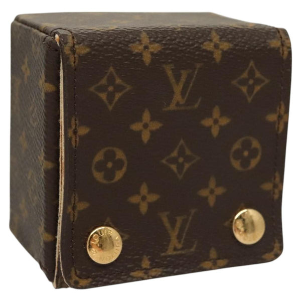 LOUIS VUITTON Monogram Jewelry case Jewelry Box LV Auth 121584