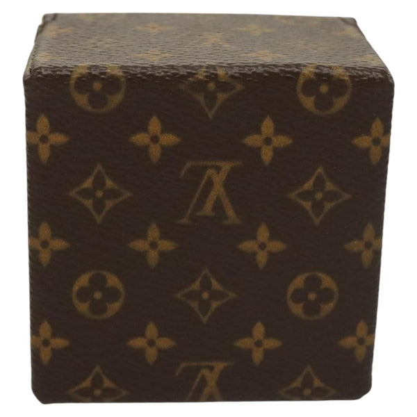 LOUIS VUITTON Monogram Jewelry case Jewelry Box LV Auth 121584