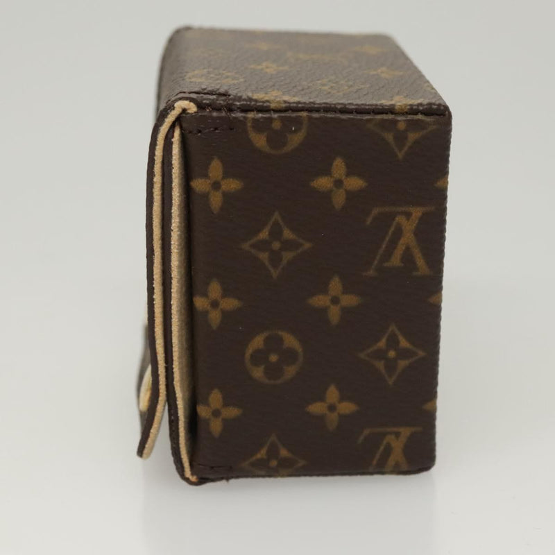 LOUIS VUITTON Monogram Jewelry case Jewelry Box LV Auth 121584