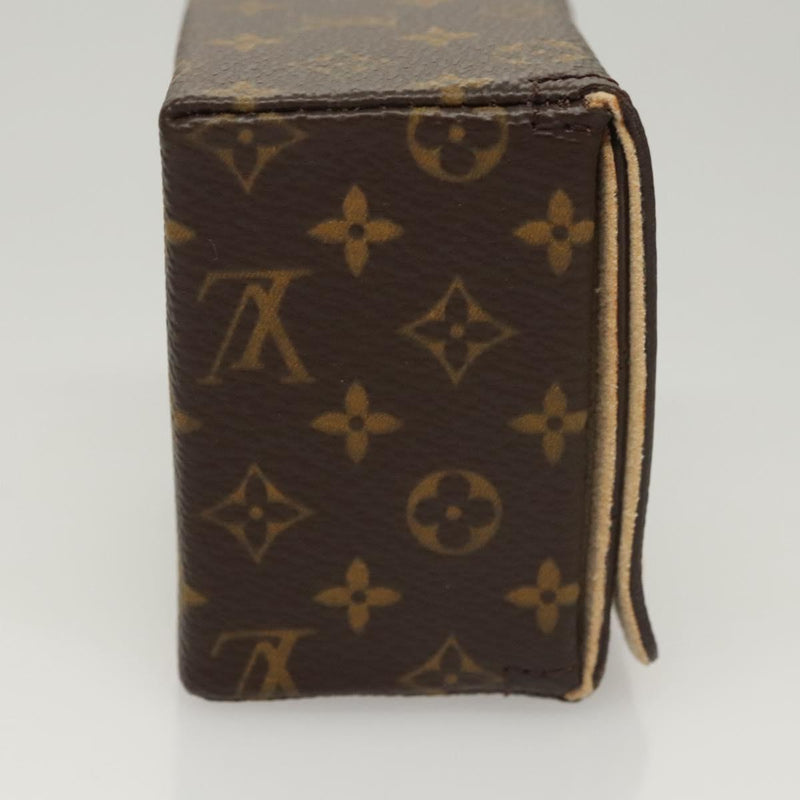 LOUIS VUITTON Monogram Jewelry case Jewelry Box LV Auth 121584