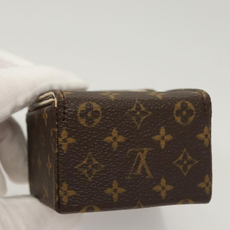 LOUIS VUITTON Monogram Jewelry case Jewelry Box LV Auth 121584
