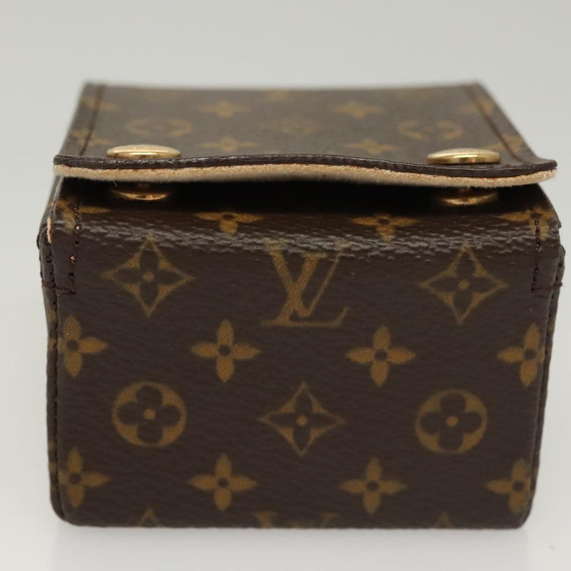 LOUIS VUITTON Monogram Jewelry case Jewelry Box LV Auth 121584