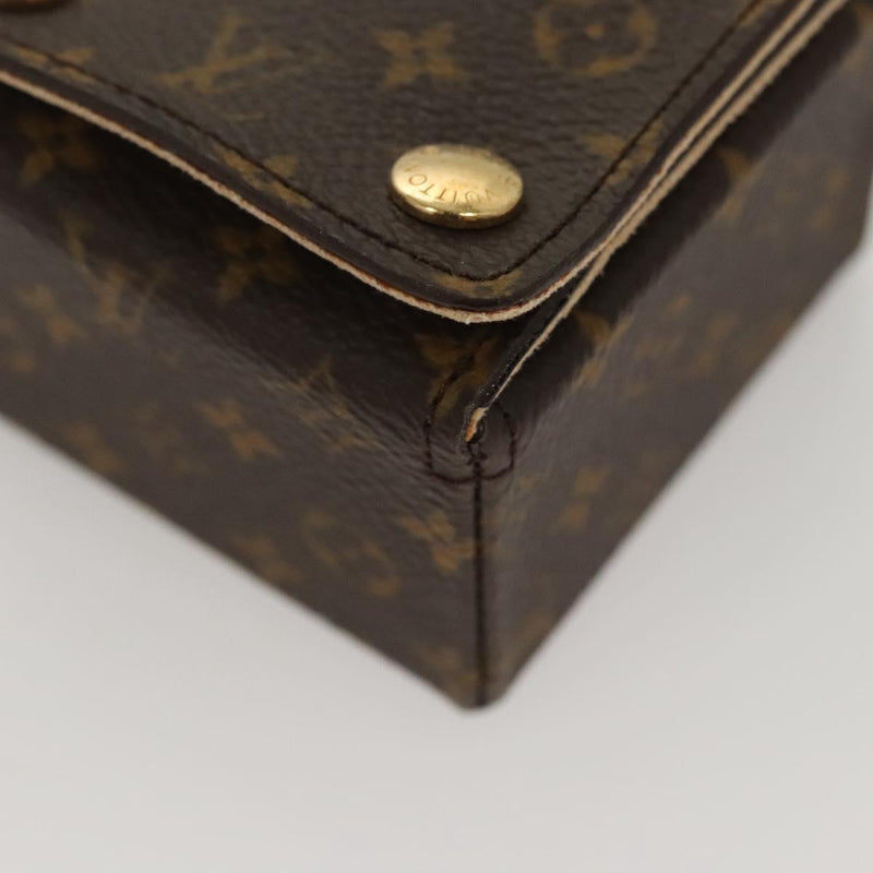LOUIS VUITTON Monogram Jewelry case Jewelry Box LV Auth 121584