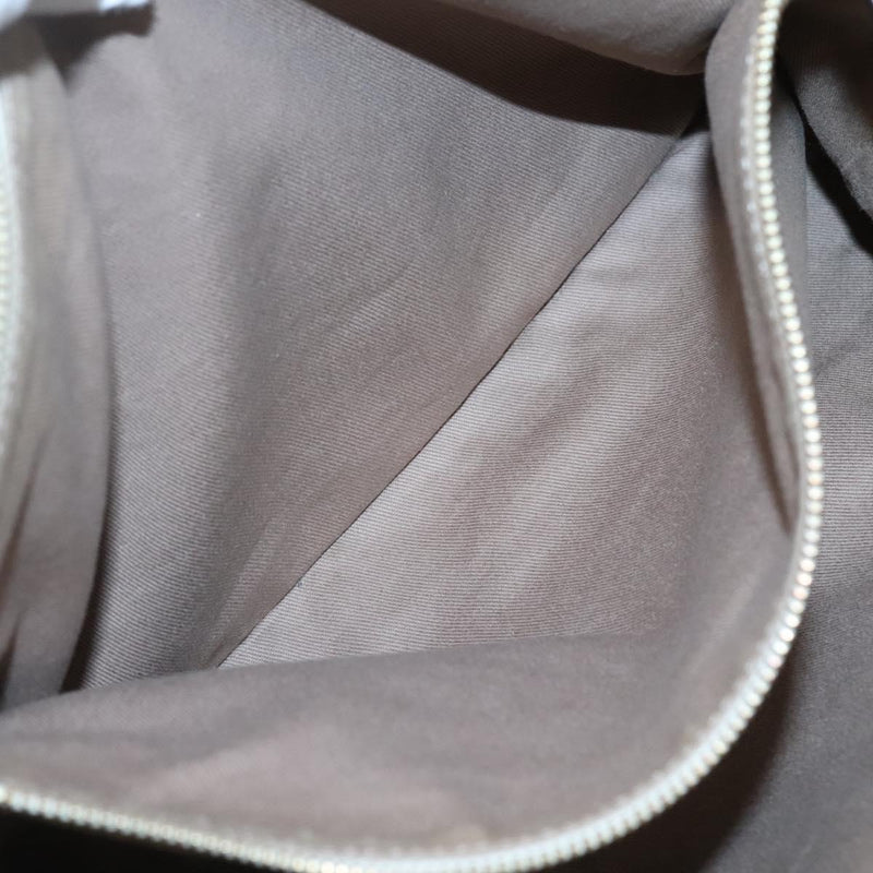 CELINE Macadam Canvas Tote Bag Beige Gold Auth 121650