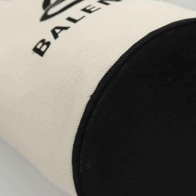 BALENCIAGA Wave XS Hand Bag Canvas 2way White 619979 Auth ac3745