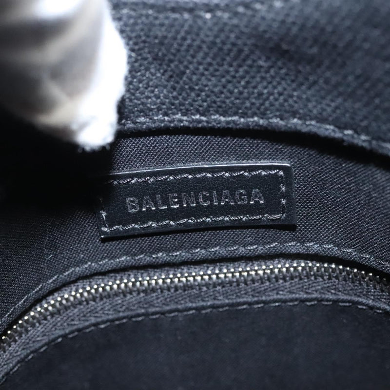BALENCIAGA Wave XS Hand Bag Canvas 2way White 619979 Auth ac3745