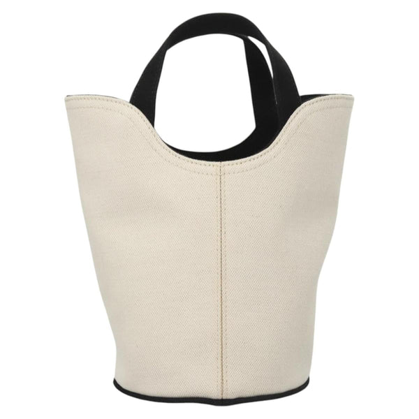 BALENCIAGA Wave XS Hand Bag Canvas 2way White 619979 Auth ac3745